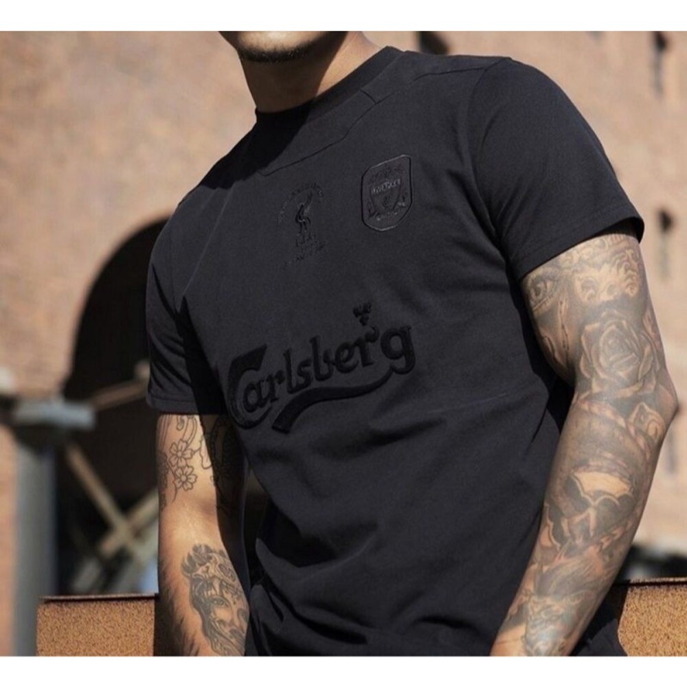 Liverpool FC Retro Blackout Istanbul 2005 Shirt Men's Medium LFC Soccer Jersey